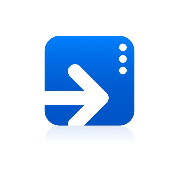 Arrow right icon sign — Stock Vector