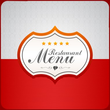 Restoran Menü etiketi