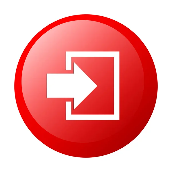 Bouton icône de connexion Internet fond blanc — Image vectorielle