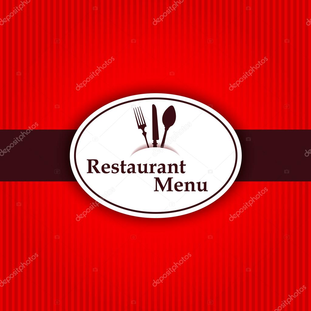 Sticker background restaurant menu