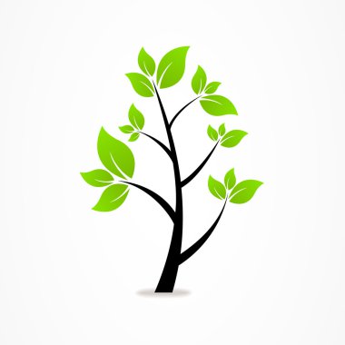 logo iş soyut ağaç Eko