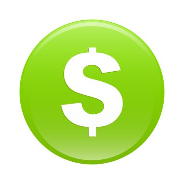 Bouton internet argent Finans simgesi yeşil işareti