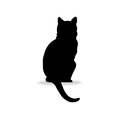 Form kontur kedi logosu