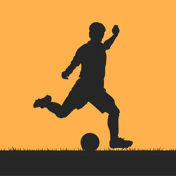 Formuläret kontur fotboll, fotboll — Stock vektor