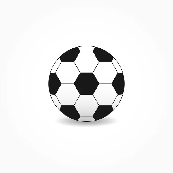 Form contour soccer ball poster — Stock Vector