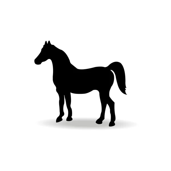 Forma contorno caballo — Vector de stock