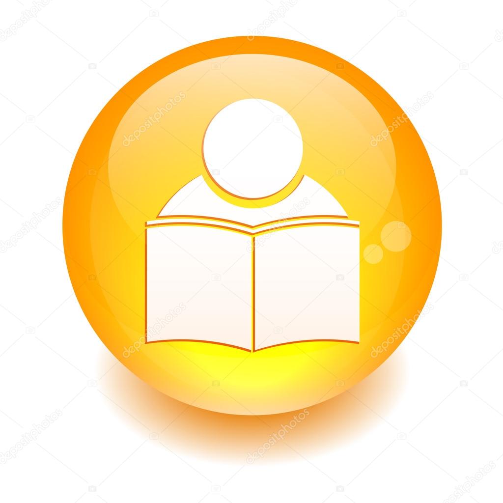 Button icon internet formation sign orange
