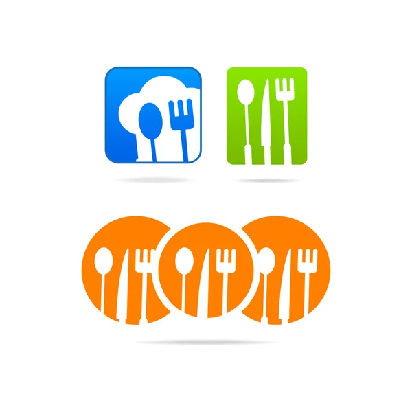 Szef ikona kuchnia logo — Wektor stockowy