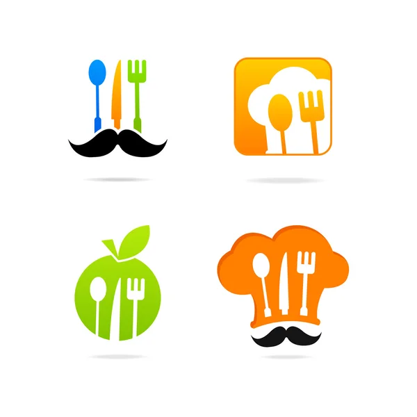 Icono cocina logo — Vector de stock