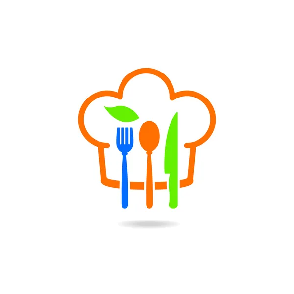 Restaurante comida iconos utensilios de cocina — Vector de stock