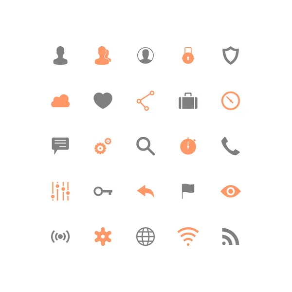 Boutons Business Icons web — Image vectorielle