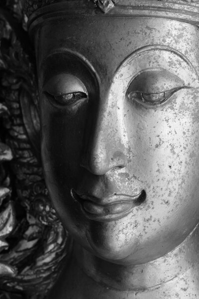 U-THAITHANI,THAILAND-JUL 11: Face of Thai molding art on JUL 11,