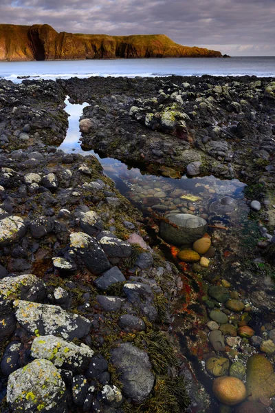 Prachtig zeegezicht van creek en rock — Stockfoto