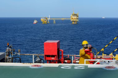 itfaiyeci önce başlamak yukarıya engi offshore helikopter için koruyor