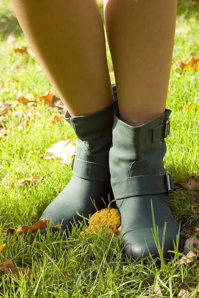 Green boots — Stock Photo, Image