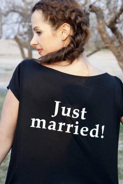 Just married — Stock Photo, Image