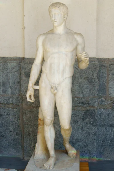 An ancient statue of Doriphor — Stock Photo, Image