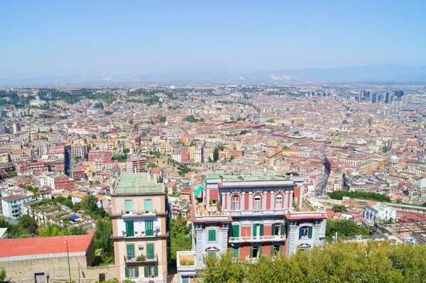 Vista da cidade de Nápoles a partir do topo — Fotografia de Stock