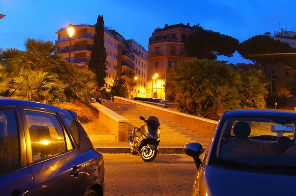 Evening Rome in night light — Stock Photo, Image