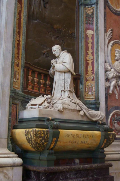 Headstone of Pope Benedict XV — Stock Photo, Image