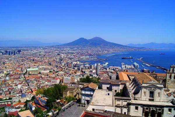 Napoli e il Vesuvio — Foto Stock