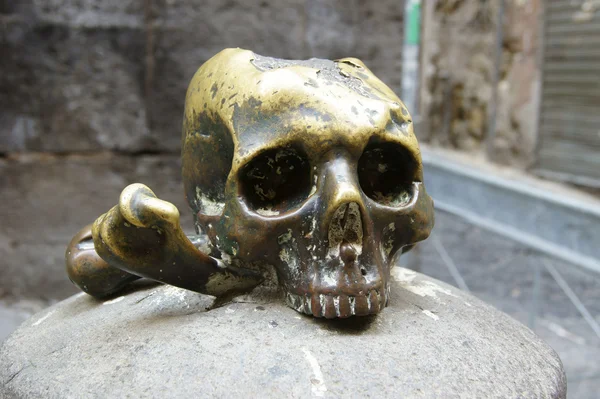 Copper skull — Stock Photo, Image