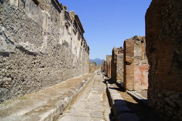 En gata i Pompeji — Stockfoto