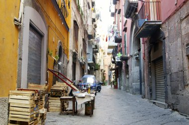 Street in Naples clipart