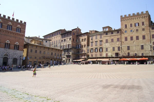 Plaza principal de Siena — Foto de Stock