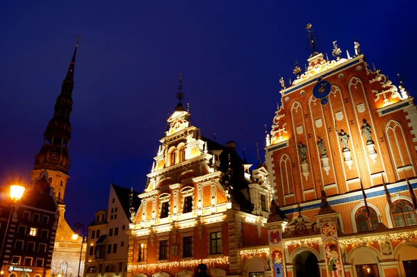 Riga de noche —  Fotos de Stock