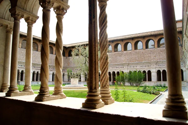 Courtyard of the monastery — Stock Photo, Image