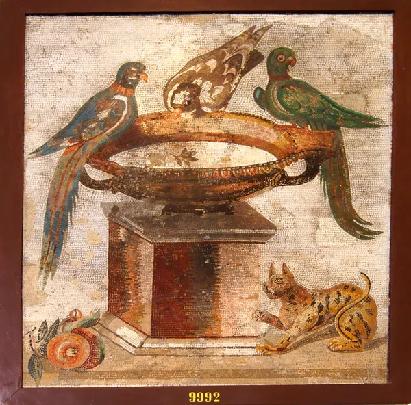 Ancient mosaic from Pompeii — Stock Photo, Image