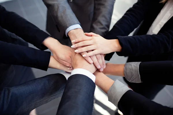Business joining hands — Stock Photo, Image