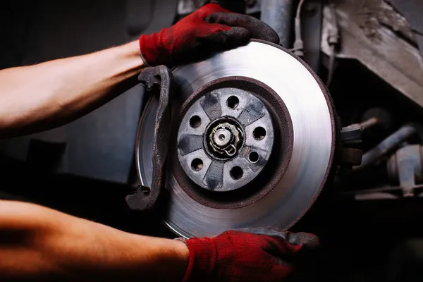 Brake repair — Stock Photo, Image
