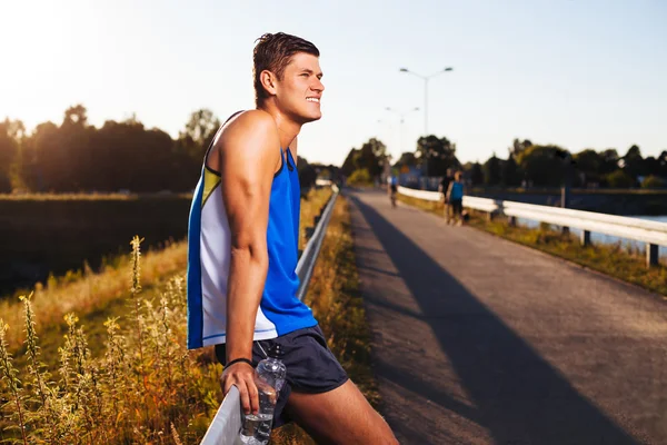 Runner rusten — Stockfoto