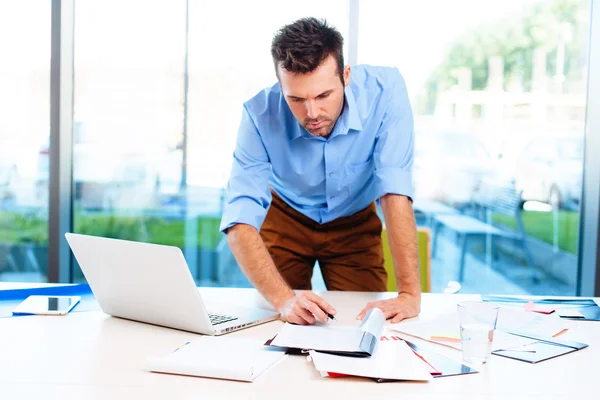 Zakenman aan het werk — Stockfoto