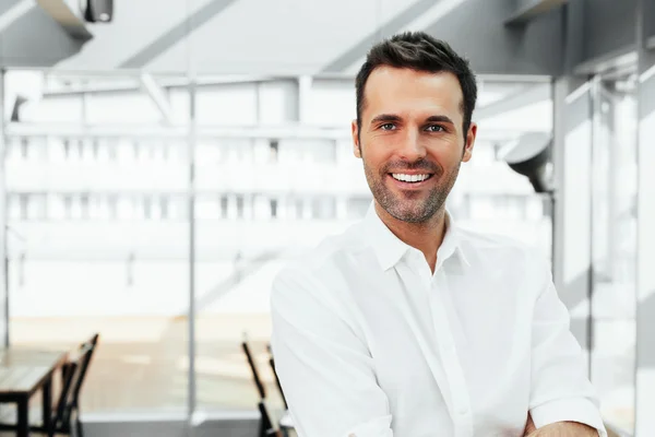Smiling professional in office — Stock Photo, Image