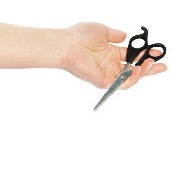 Kesme kadının saç berber