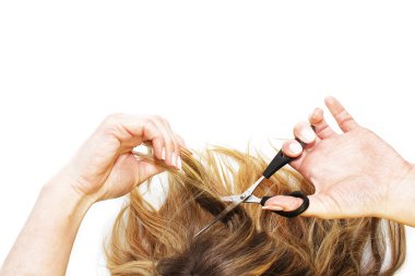 kadın saç kıvırmak