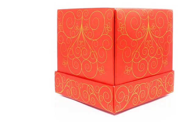 Gift box on white — Stock Photo, Image