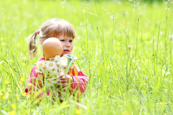 Beautiful little on the nature — Stock Photo, Image