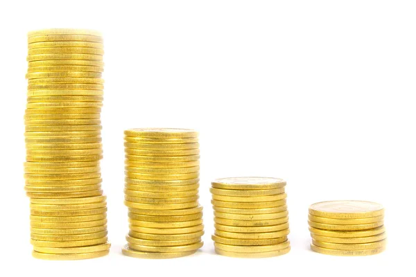 Coin Piles — Stock Photo, Image