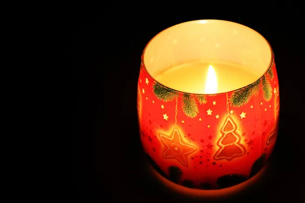 Candle in the Dark — Stock Photo, Image