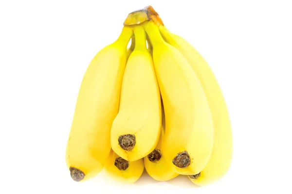 Bananer isolert på hvit bakgrunn – stockfoto