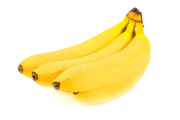 Bananen isoliert auf weißem Hintergrund — Stockfoto