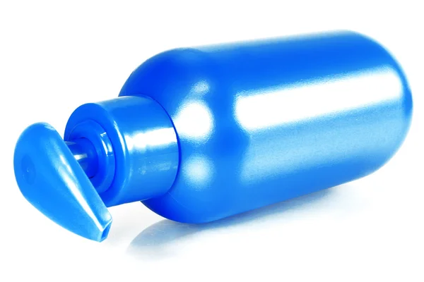 Пластикова пляшка догляду за тілом — стокове фото