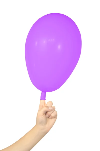Χέρι εκμετάλλευση μπαλόνι — Φωτογραφία Αρχείου