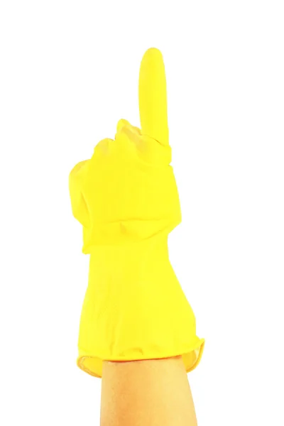노란 장갑 — 스톡 사진