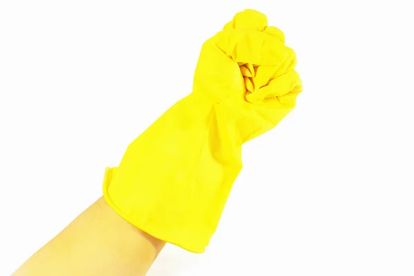 Yellow gloves — Stock Photo, Image