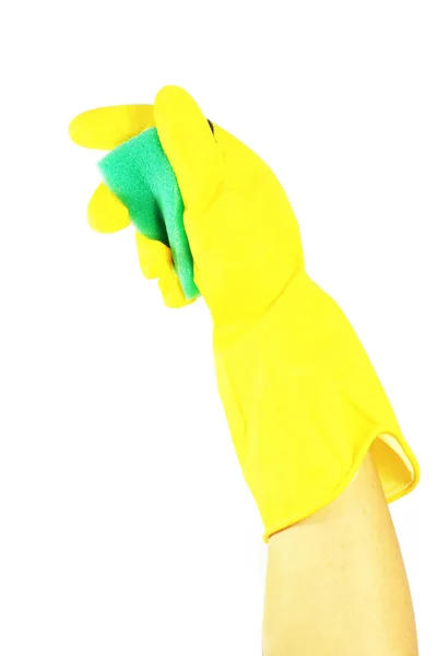 Yellow gloves — Stock Photo, Image